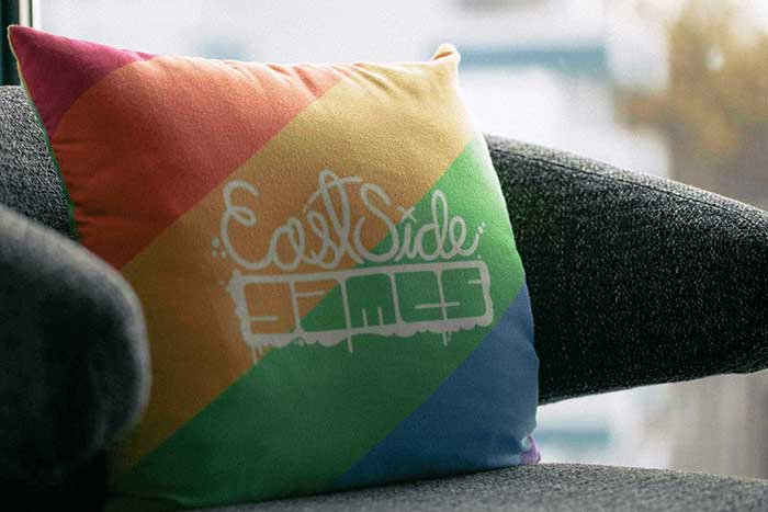 East Side Games Pride Pillow